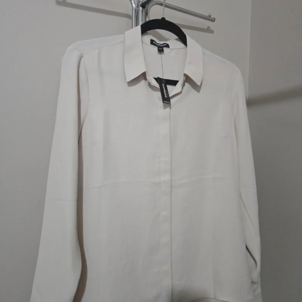 Express Cream Men's Dress Shirt